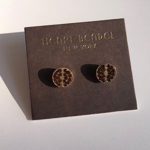 Henri Bendel Chocolate Jeweled Earrings